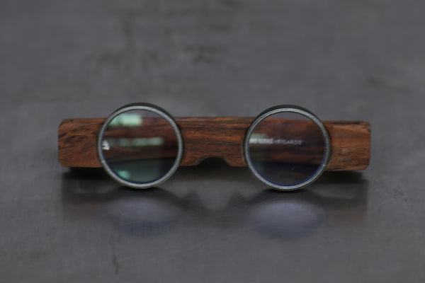 Rigards X UMA WANG Joint Work Wood Frame Glasses RG00UW2 Series Collection RG-RG00UW2-GLTM bocote olive transparent lens